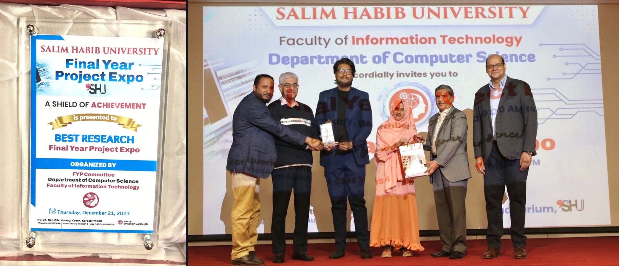 Salim Habib University Best Research Final Year Project Shield and Ceremony